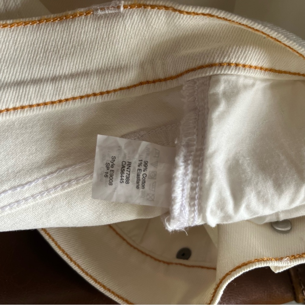 J. Crew Cream Jean Shorts - Picture 5 of 5
